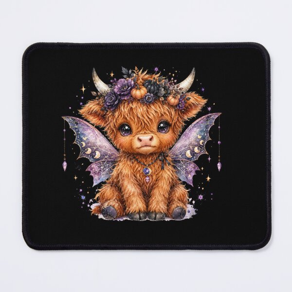 Item preview, Cute Bat Wing Highland Cow Spooky Halloween designed and sold by Timeless Bond Designs.