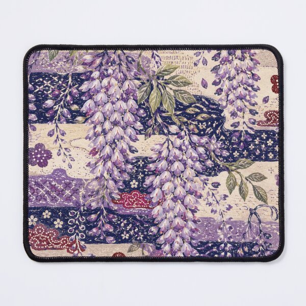 Item preview, Japanese Fuji Folk – Wisteria Floral Design with a Traditional Textile Aesthetic designed and sold by MarekoraStudio.