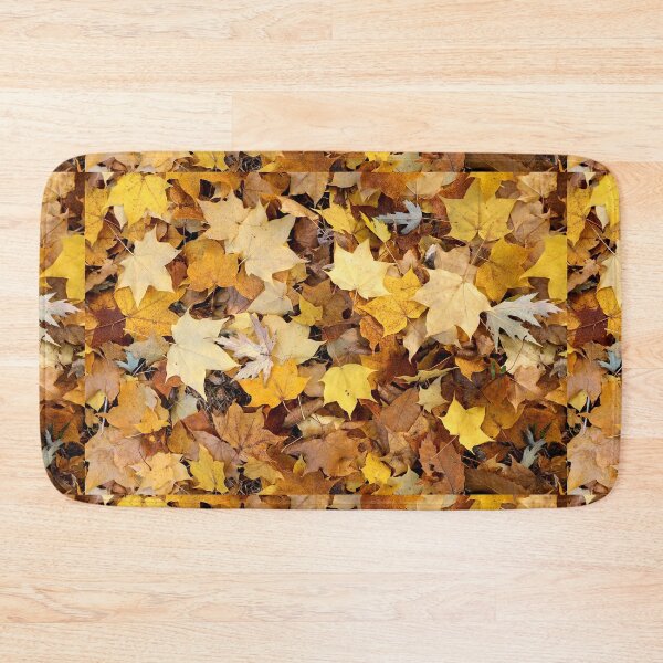 Item preview, Golden Maple Leaves Autumn Forest Floor  designed and sold by pinkal.