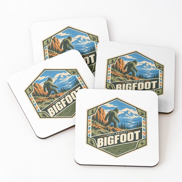 Item preview, North America Bigfoot Sasquatch Cryptid Outdoors Explorer designed and sold by Star3NowForMe.