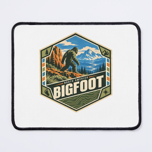 Item preview, North America Bigfoot Sasquatch Cryptid Outdoors Explorer designed and sold by Star3NowForMe.