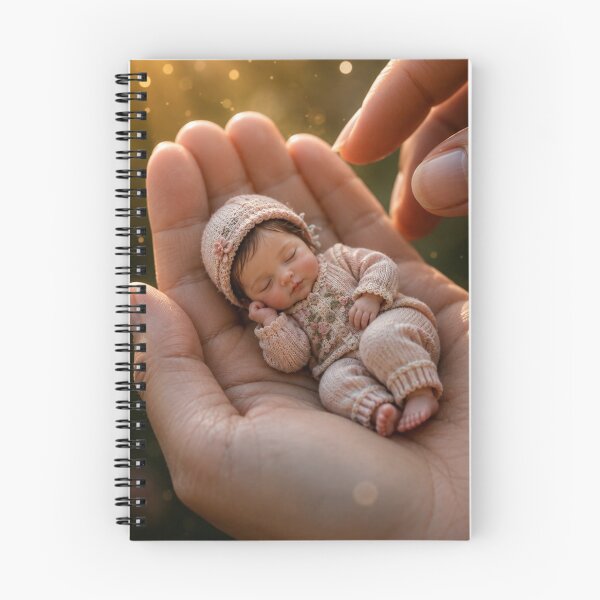 Item preview, Tiny Newborn Baby Sleeping in Loving Hands – Cute Baby Nursery Gift designed and sold by Bhaskar Digital Art.