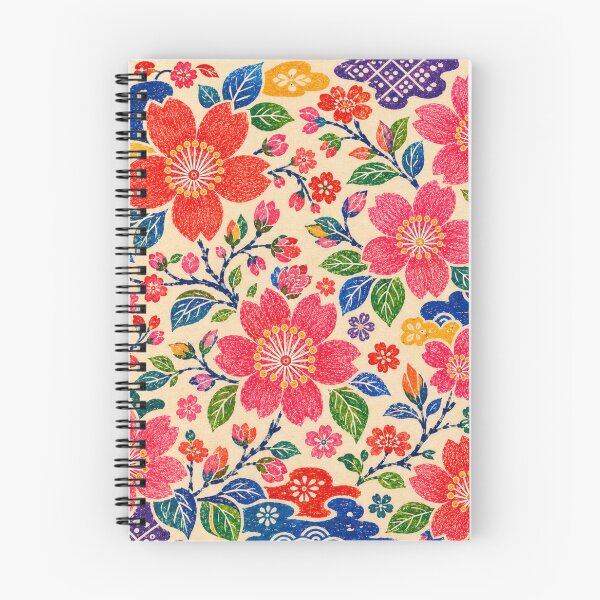 Item preview, Ryukyu Sakura Folk – Sakura Floral Pattern Inspired by Bingata designed and sold by MarekoraStudio.