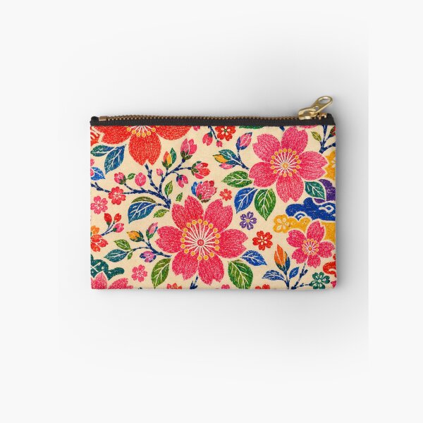 Item preview, Ryukyu Sakura Folk – Sakura Floral Pattern Inspired by Bingata designed and sold by MarekoraStudio.