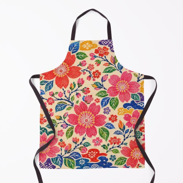 Item preview, Ryukyu Sakura Folk – Patrón floral de Sakura inspirado en Bingata designed and sold by MarekoraStudio.