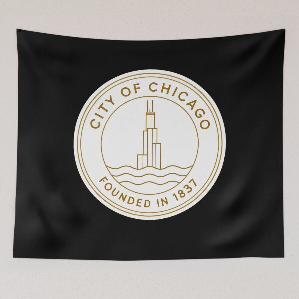 Item preview, City Of Chicago Founded In 1837 Sears Willis Tower designed and sold by jeshands.