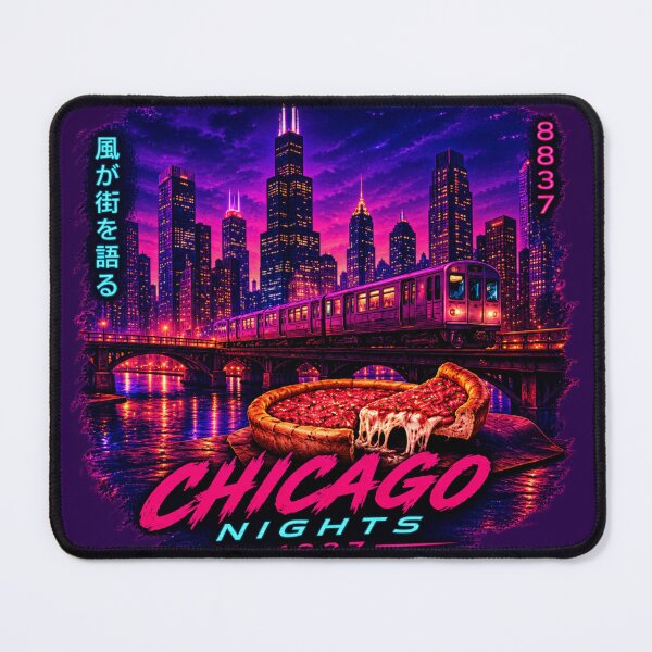 Item preview, Chicago Nights 1837 – Neon Deep Dish designed and sold by Houldi.