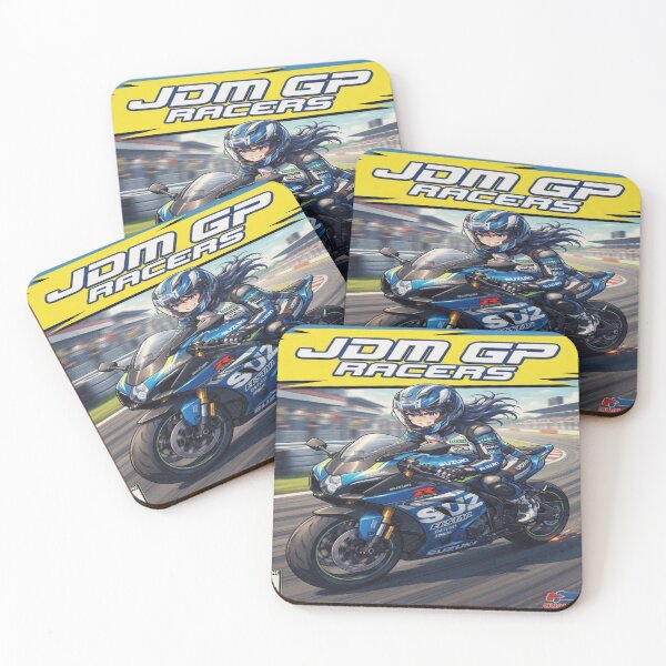 Item preview, JDM GP Racers - Vintage Arcade Motorcycle Anime Art designed and sold by JMAVILA ART.