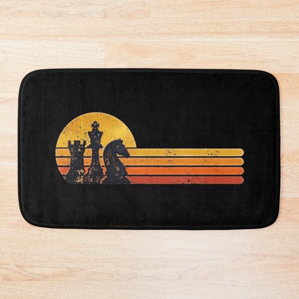 Item preview, Vintage Distressed Retro Chess: King, Knight, and Rook on Stripes designed and sold by Shopeon Designs.