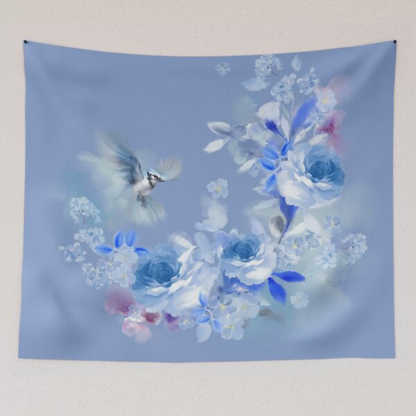 Item preview, blue bird rose  designed and sold by letsgow8th.
