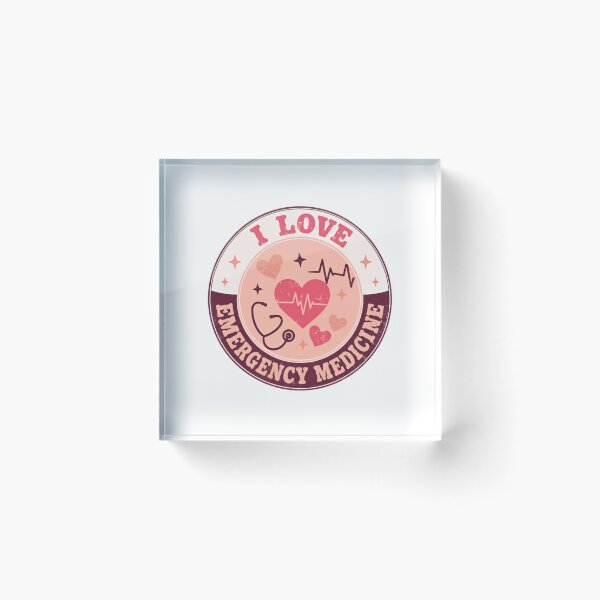 Item preview, I Love Emergency Medicine Medical Professional Healthcare Worker designed and sold by JonesFlora2025.