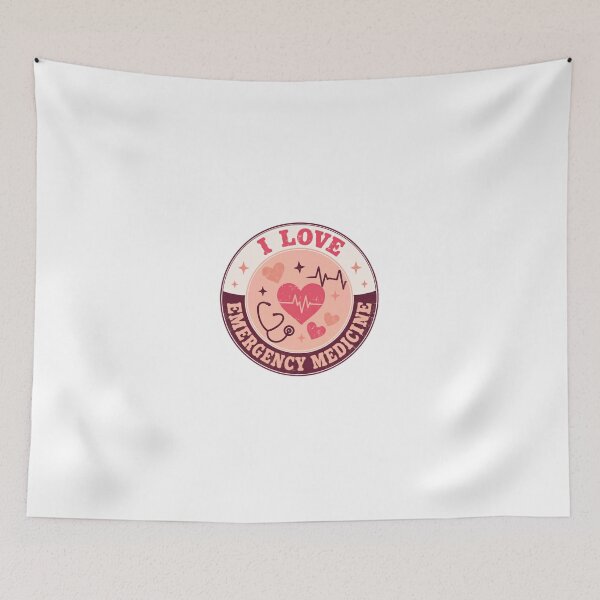 Item preview, I Love Emergency Medicine Medical Professional Healthcare Worker designed and sold by JonesFlora2025.