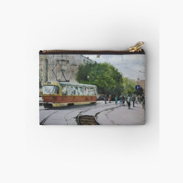 Item preview, Eastern Europe Tram Watercolor designed and sold by SlavaArt.