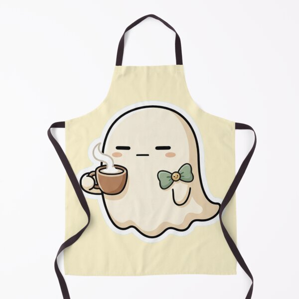Item preview, Sleepy Coffee Ghost Halloween Gift for Nurses & Night Shift Workers, Cute Unbothered Kawaii Ghost with Mint Bow designed and sold by Covent Vaughn.