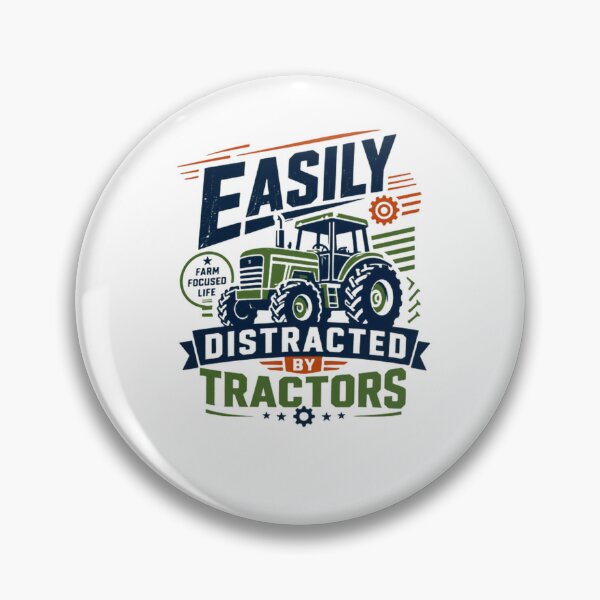 Item preview, Easily Distracted By Tractors Farm Focused Life Farmer Agriculture Enthusiast designed and sold by JonesFlora2025.