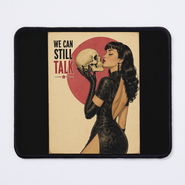 Item preview, We Can Still Talk – Retro Gothic Pinup designed and sold by obstinator.