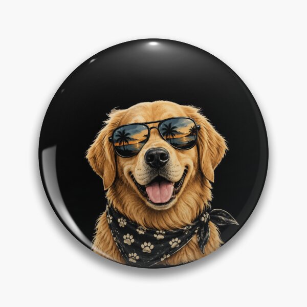 Item preview, Cool Golden Retriever Summer Vibe Sunglasses designed and sold by MagicArtzz.