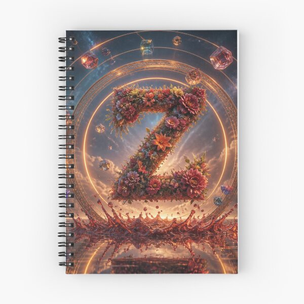 Item preview, Floral Letter Z Comforter & Shower Curtain. designed and sold by fbtrisha.