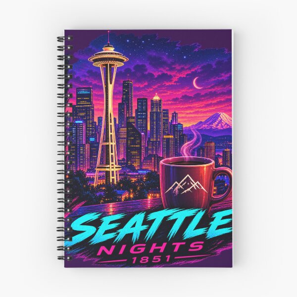 Item preview, Seattle Nights Neon Space Needle designed and sold by Houldi.
