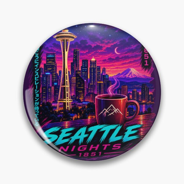 Item preview, Seattle Nights Neon Space Needle designed and sold by Houldi.