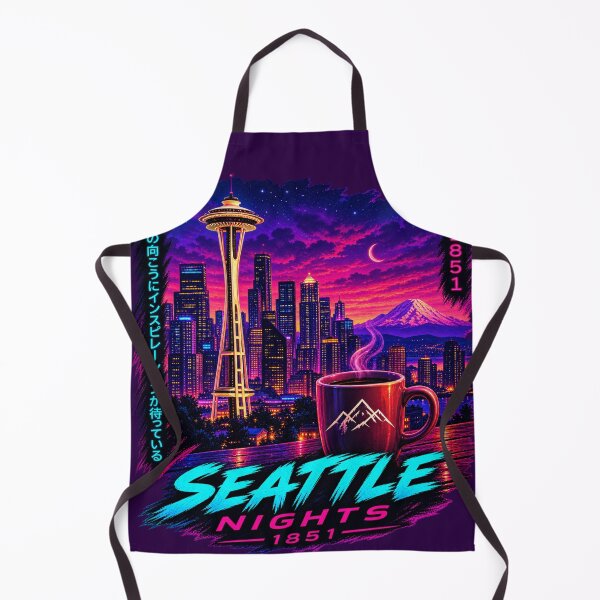 Item preview, Seattle Nights Neon Space Needle designed and sold by Houldi.