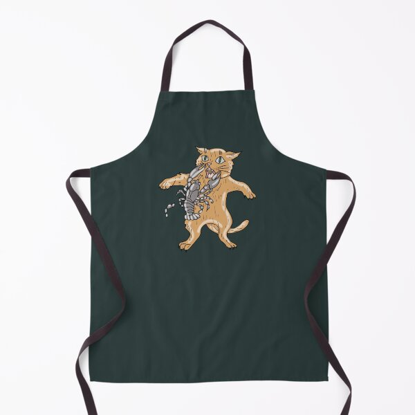 Item preview, Whimsical Cat Attacked by Crayfish Funny Animal Illustration  designed and sold by LeshanArt.