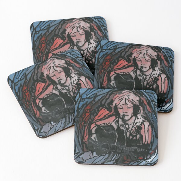 Item preview, Courtney Love y la guitarra acústica designed and sold by Dwaalhaas.com.