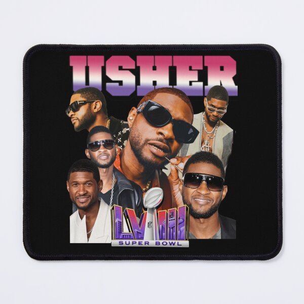 Item preview, Usher Retro R&B Superstar Collage Design designed and sold by reneetekent.