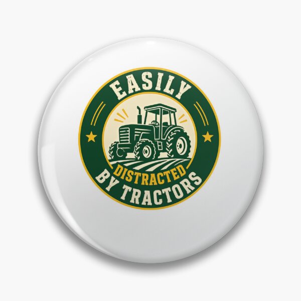 Item preview, Easily Distracted By Tractors Farming Farmer Agriculture Lover designed and sold by JonesFlora2025.