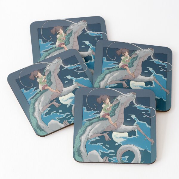 Item preview, girl flying aways [[chihiros]] with -%[ghiblis]%- dragon designed and sold by ebyyuishop.