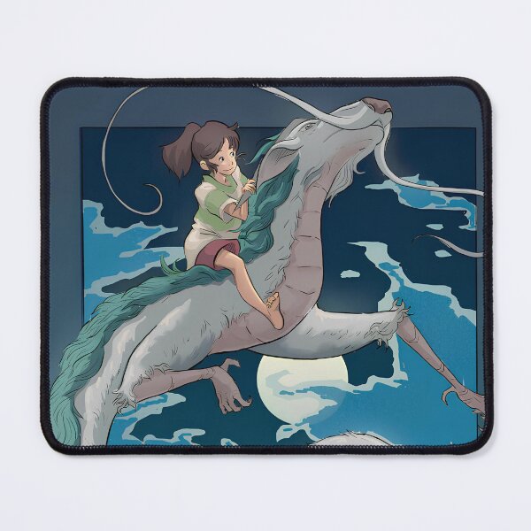 Item preview, girl flying aways [[chihiros]] with -%[ghiblis]%- dragon designed and sold by ebyyuishop.