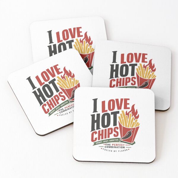 Item preview, I Love Hot Chips Spicy French Fries Foodie Snack Lover designed and sold by JonesFlora2025.