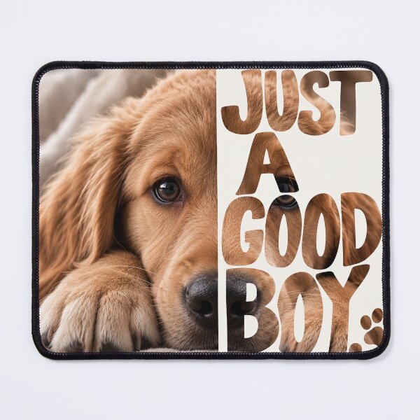Item preview, Just A Good Boy Golden Retriever Puppy designed and sold by ArtNova17.