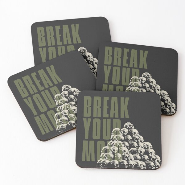 Item preview, Break Your Mold Skull Pile Vintage Graphic Sticker designed and sold by BLCK028.