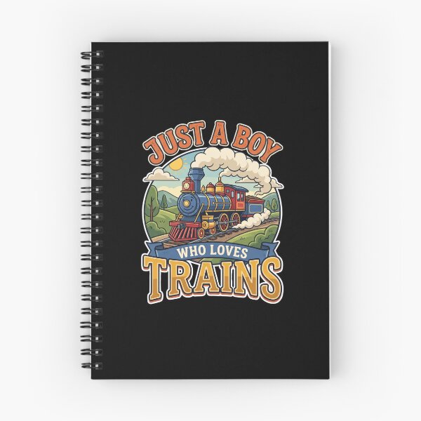 Item preview, Just a BOY Who Loves Trains designed and sold by domostore.