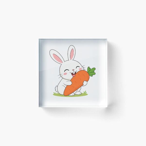 Item preview, Cute Bunny Eating a Carrot designed and sold by Medya-Tivation.