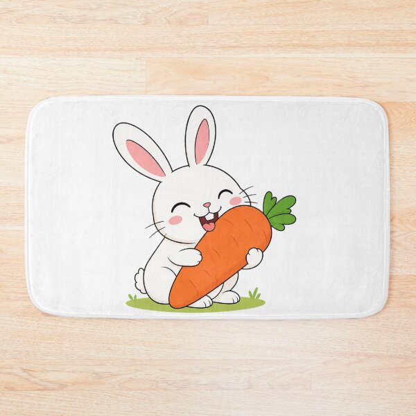 Item preview, Cute Bunny Eating a Carrot designed and sold by Medya-Tivation.