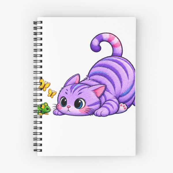 Item preview, Cute Purple Cat and Little Mouse – Kawaii Cartoon designed and sold by AMIR PRO .