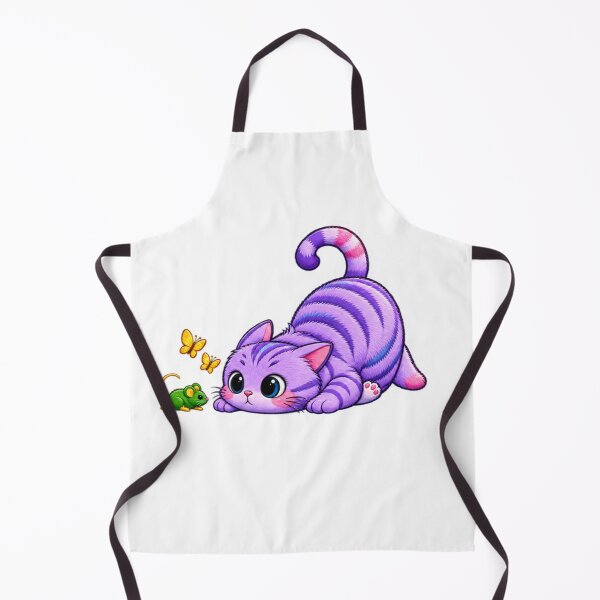 Item preview, Cute Purple Cat and Little Mouse – Kawaii Cartoon designed and sold by AMIR PRO .