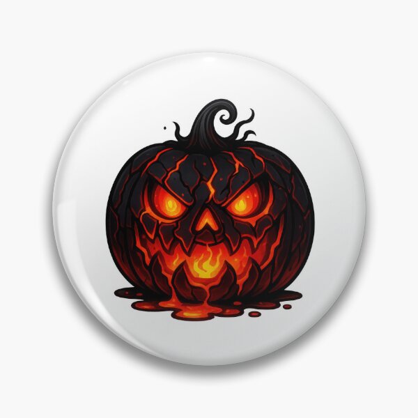 Item preview, Glowing, Spooky, Cracked Lava Pumpkin designed and sold by Marcu Ioachim.