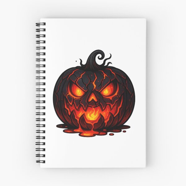 Item preview, Glowing, Spooky, Cracked Lava Pumpkin designed and sold by Marcu Ioachim.
