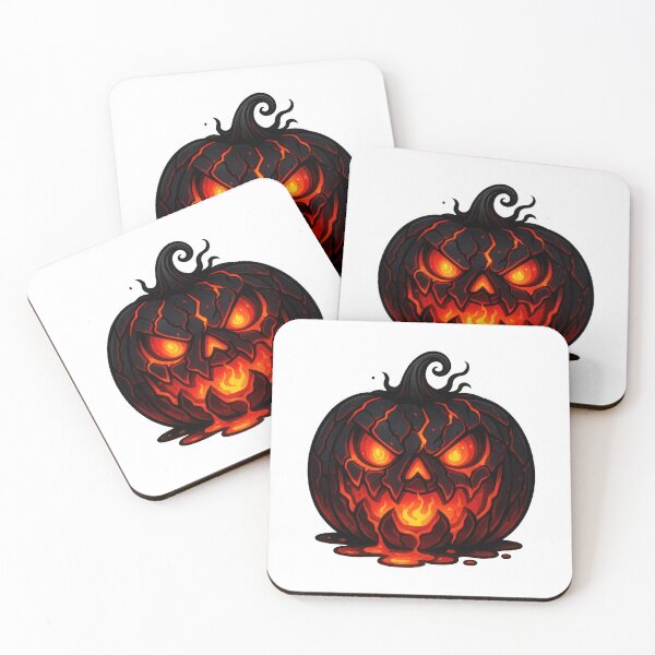 Item preview, Glowing, Spooky, Cracked Lava Pumpkin designed and sold by Marcu Ioachim.