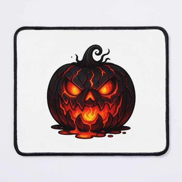 Item preview, Glowing, Spooky, Cracked Lava Pumpkin designed and sold by Marcu Ioachim.
