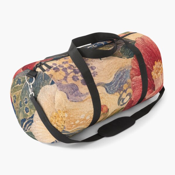 Item preview, Kaga Tsubaki Folk – Camellia Textile-Inspired Floral Pattern designed and sold by MarekoraStudio.