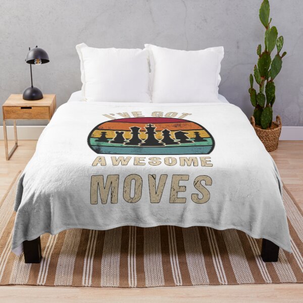 Item preview, I've Got Awesome Moves - Retro Vintage Chess Player designed and sold by Shopeon Designs.