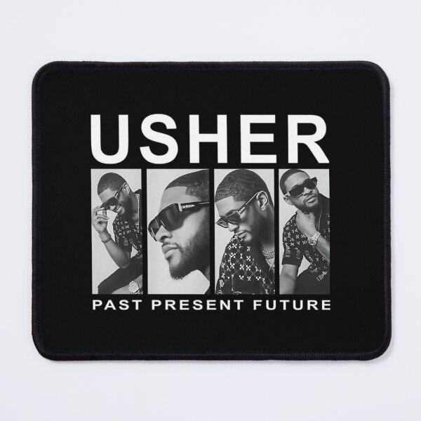 Item preview, Usher Present Future Monochrome Collage Design designed and sold by reneetekent.
