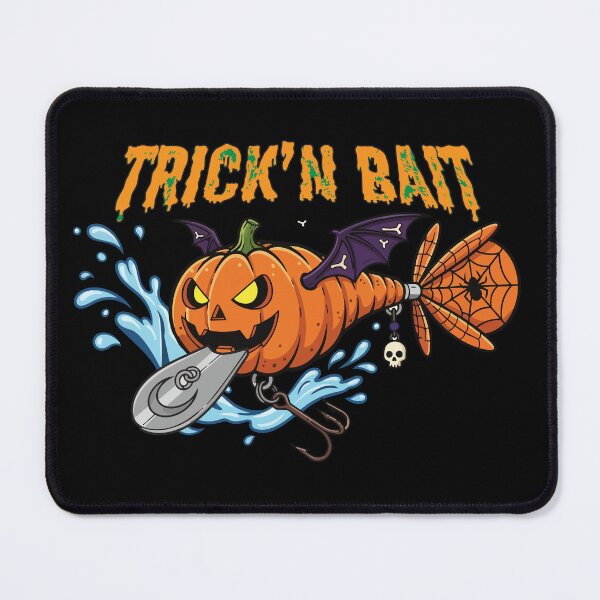 Item preview, Halloween Bass fishing lure cartoon "Trick'n Bait". designed and sold by Art-Horizon.