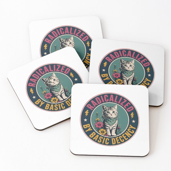 Item preview, Radicalized By Basic Decency Cat Lover Advocate designed and sold by JonesFlora2025.