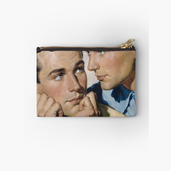 Item preview, Retro Handsome Romance - Vintage Gay Couple Art designed and sold by gayishdesign.