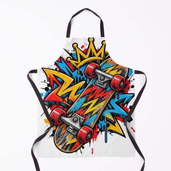 Item preview, King Of The Skate Park Graffiti Skateboard Crown Art designed and sold by shemodas.